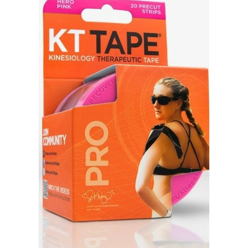 KT Tape Pro Strips Roze Rol 1 KT Tape Pro Strips Roze Rol