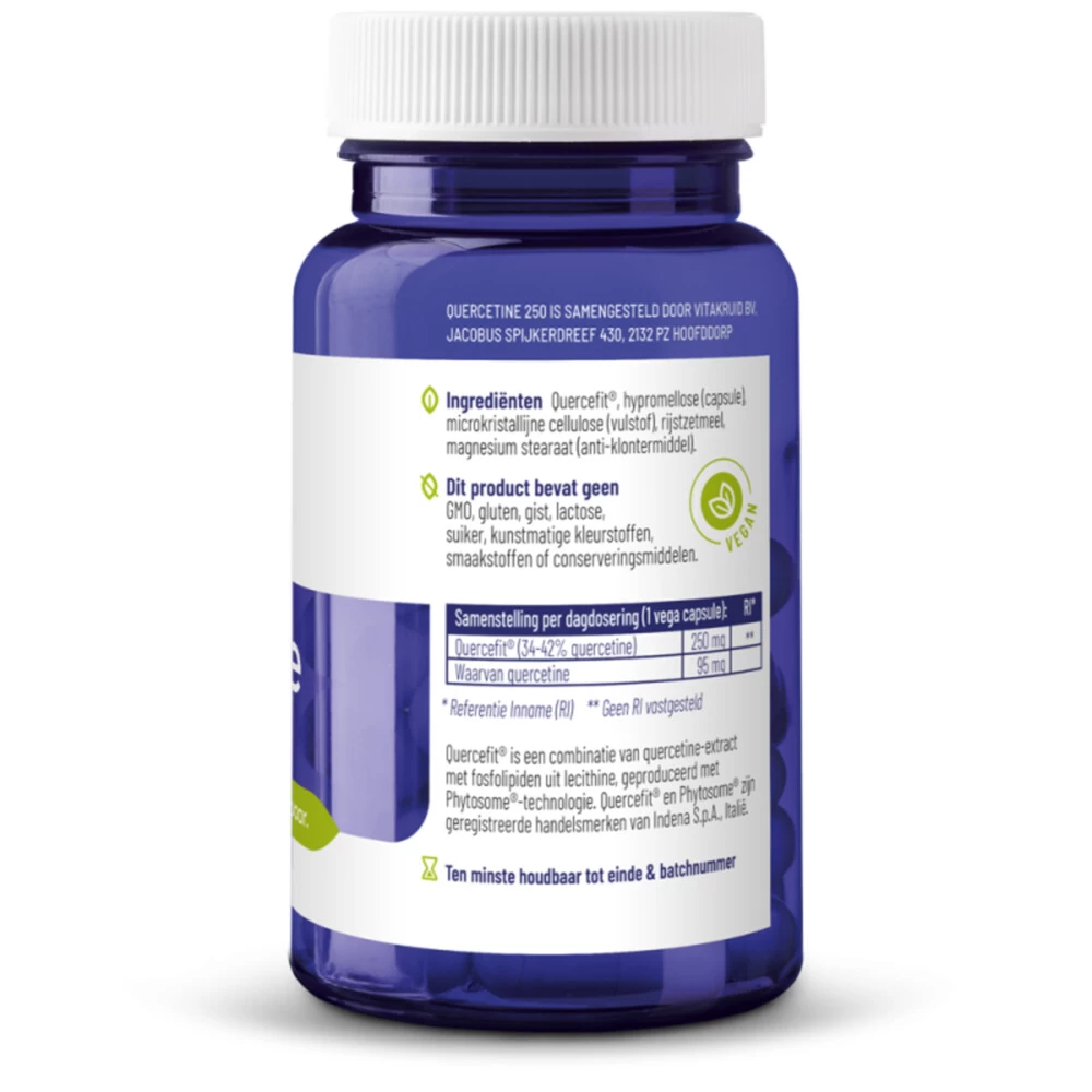 Vitakruid Quercetine 250 2 Vitakruid Quercetine 250 - Afbeelding 2