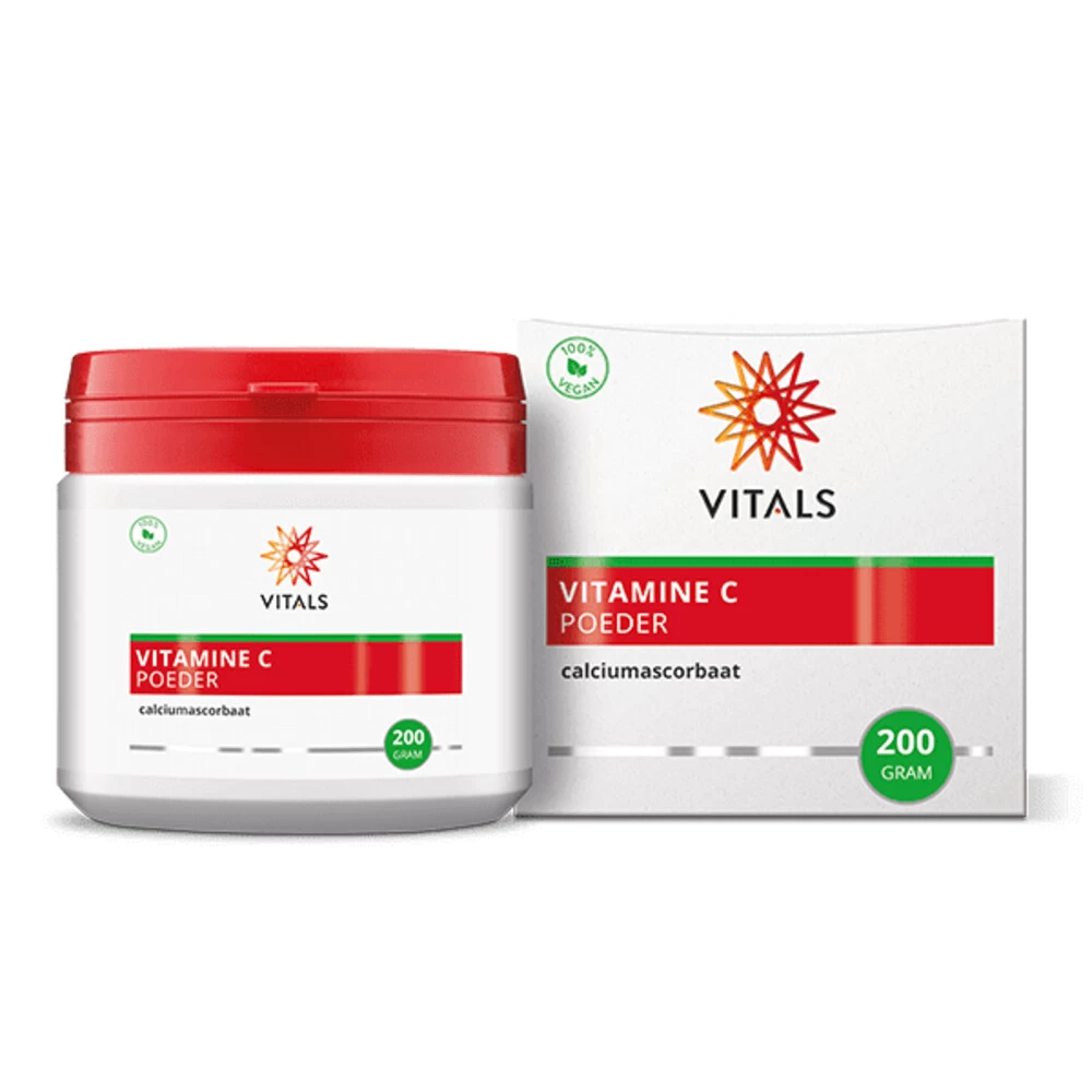 Vitals Vitamine C Poeder Calcium Ascorbaat 3 Vitals Vitamine C Poeder Calcium Ascorbaat - Afbeelding 3