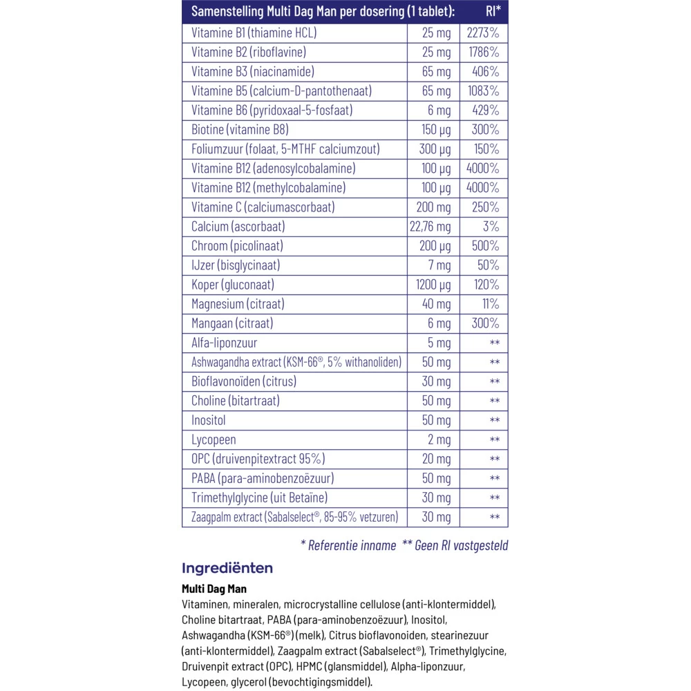 Vitakruid Multi Dag Man 5 Vitakruid Multi Dag Man - Afbeelding 5