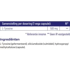 Vitakruid L-Tyrosine 500 -Gezondheidsproducten Winkel 1023992 4