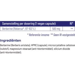 Vitakruid Berberine 500 Rebersa -Gezondheidsproducten Winkel 1029807 5