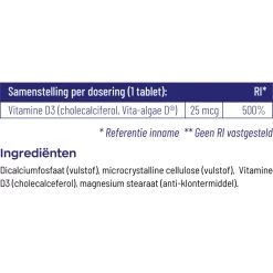 Vitakruid Vitamine D3 25 Mcg Vegan -Gezondheidsproducten Winkel 1029933 4