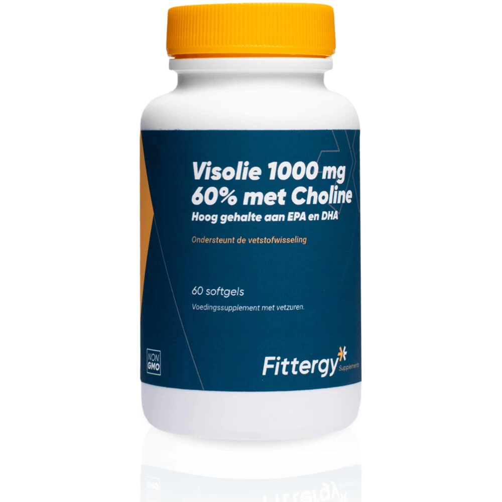 Fittergy Supplements Visolie 1000mg 60% Met Choline 1 Fittergy Supplements Visolie 1000mg 60% Met Choline