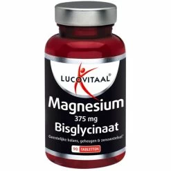 3x Lucovitaal Magnesium 375mg Bisglycinaat