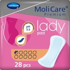 4x Molicare Premium Lady Pad 0,5 Druppels 70 Ml Absorptie