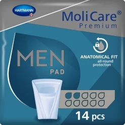 4x Molicare Premium Men Pad 2 Druppels 330 Ml Absorptie