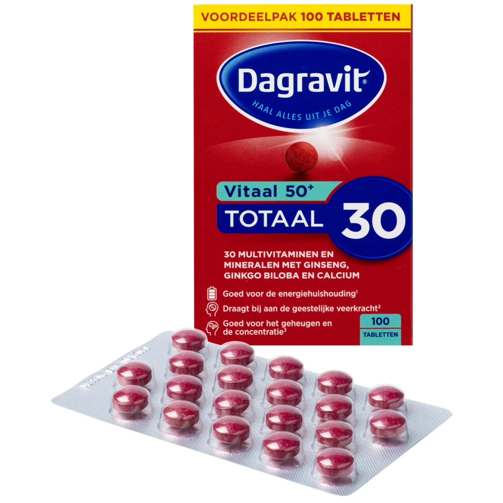 Dagravit Totaal 30 Vitaal 50+ 2 Dagravit Totaal 30 Vitaal 50+ - Afbeelding 2