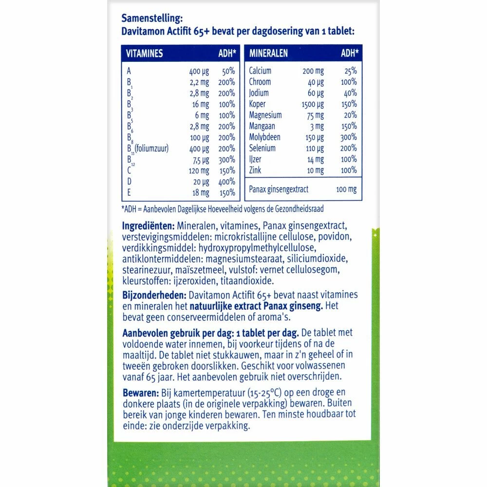 Davitamon Actifit 65+ 2 Davitamon Actifit 65+ - Afbeelding 2