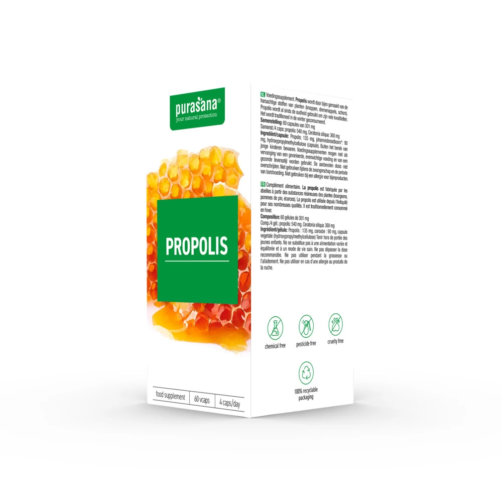 2x Purasana Propolis 135 Mg 4 2x Purasana Propolis 135 Mg - Afbeelding 4