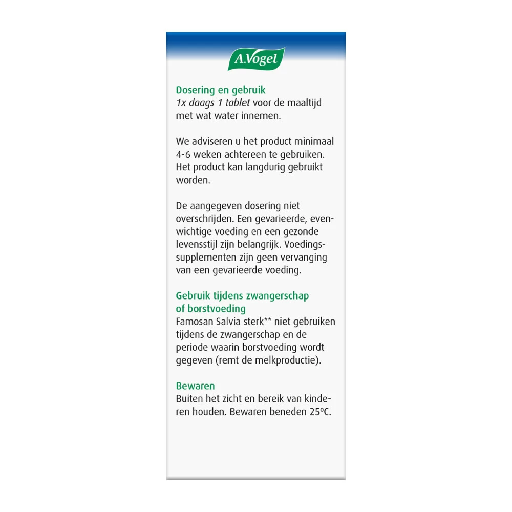 2x A.Vogel Famosan Salvia Overgang Sterk 3 2x A.Vogel Famosan Salvia Overgang Sterk - Afbeelding 3