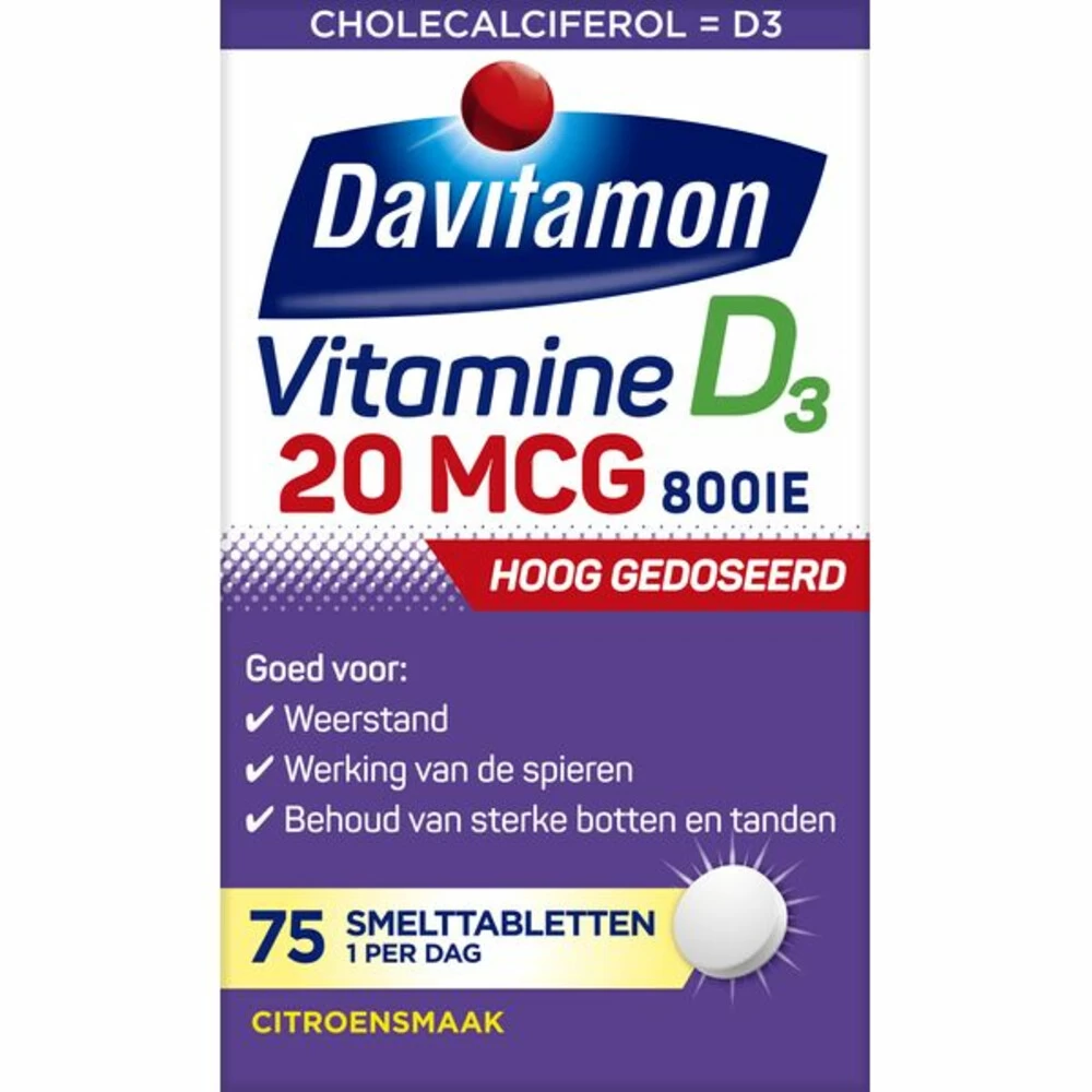 2x Davitamon Vitamine D3 Forte 2 2x Davitamon Vitamine D3 Forte - Afbeelding 2
