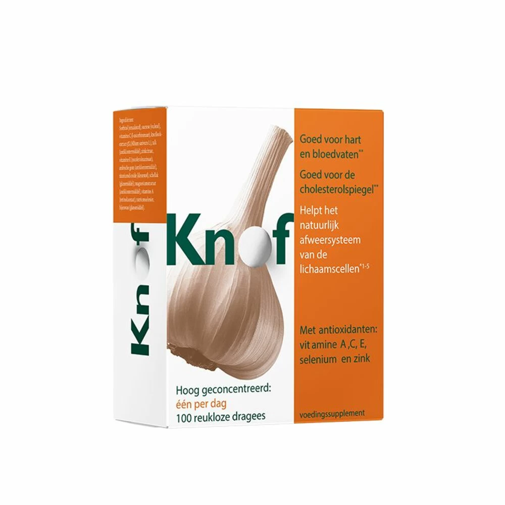Knof Knoflookdragees Anti-Oxidanten 1 Knof Knoflookdragees Anti-Oxidanten
