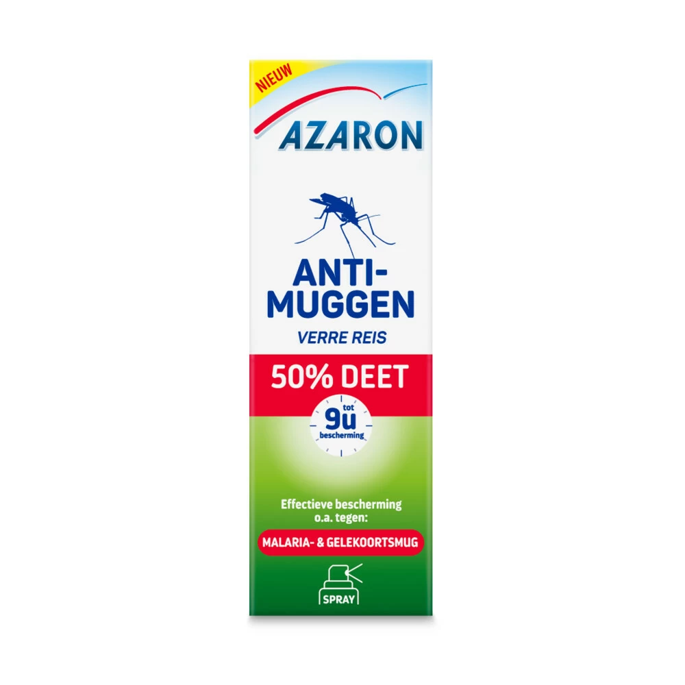 2x Azaron Anti Muggenspray 50% DEET 1 2x Azaron Anti Muggenspray 50% DEET